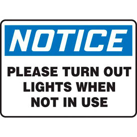 Accuformnmc Notice Please Turn Out Lights When Not In Use La